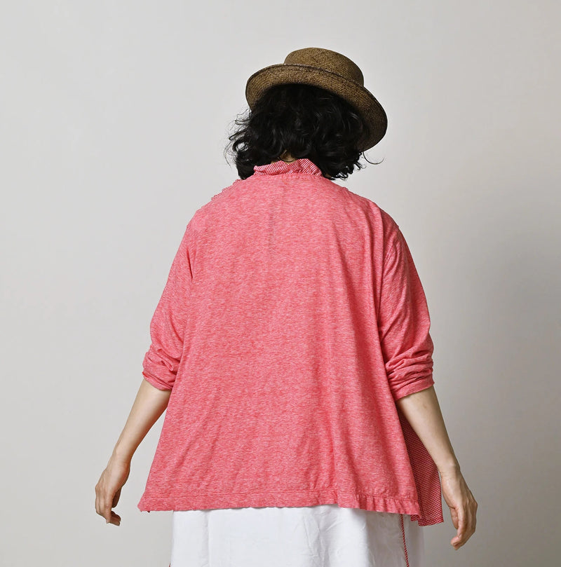 45R Plain Weave x Jersey Frilled Cache-Coeur - Image 6