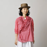 45R Plain Weave x Jersey Frilled Cache-Coeur