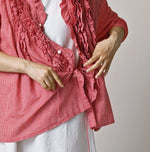 45R Plain Weave x Jersey Frilled Cache-Coeur