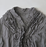 45R Plain Weave x Jersey Frilled Cache-Coeur