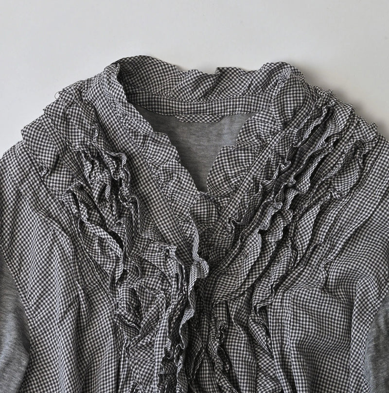 45R Plain Weave x Jersey Frilled Cache-Coeur - Image 15