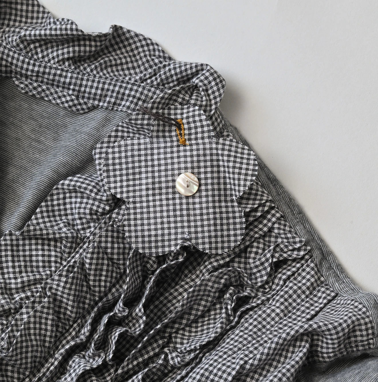45R Plain Weave x Jersey Frilled Cache-Coeur