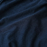 45R Indigo Plain Weave x Jersey Frilled Cache-Coeur