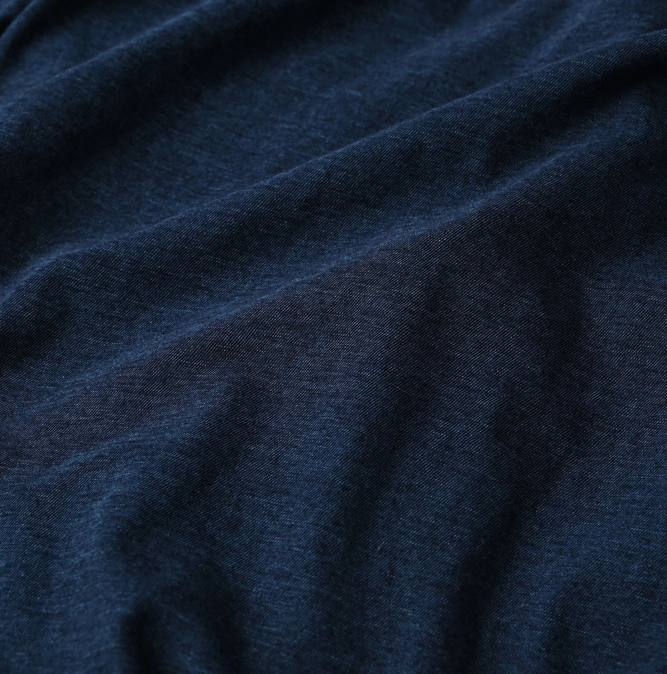 45R Indigo Plain Weave x Jersey Frilled Cache-Coeur - Image 23
