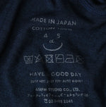 45R Indigo Plain Weave x Jersey Frilled Cache-Coeur