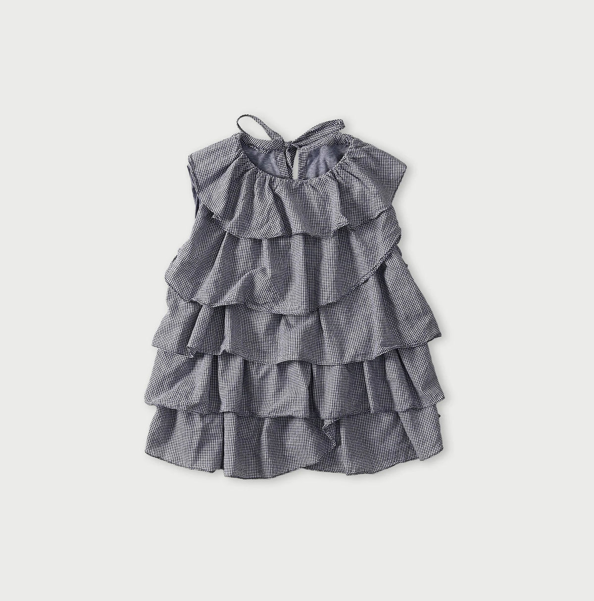 45R Plain Weave x Jersey Frilled Camisole