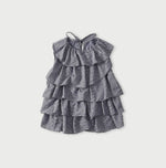 45R Plain Weave x Jersey Frilled Camisole