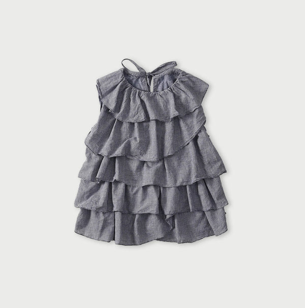 45R Plain Weave x Jersey Frilled Camisole