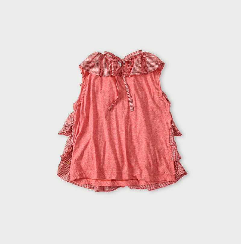 45R Plain Weave x Jersey Frilled Camisole - Image 13