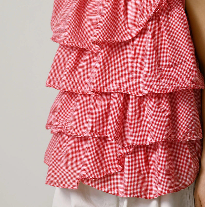 45R Plain Weave x Jersey Frilled Camisole - Image 10