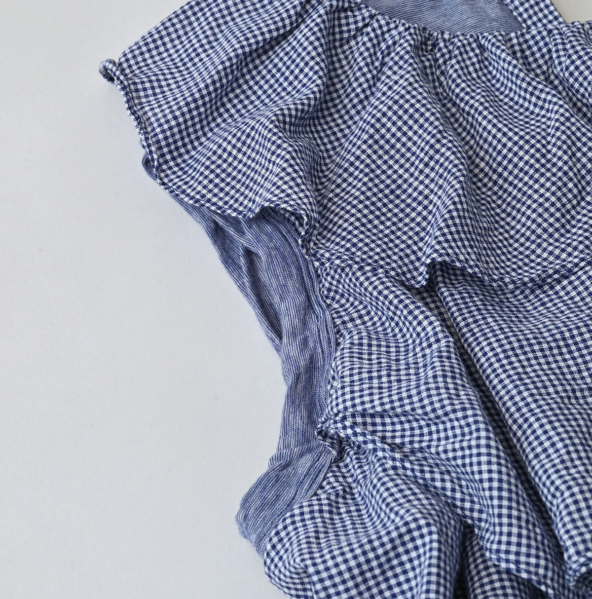 45R Plain Weave x Jersey Frilled Camisole