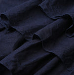 45R Indigo Plain Weave x Jersey Frilled Camisole