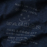 45R Indigo Plain Weave x Jersey Frilled Camisole