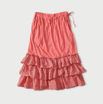 45R Plain Weave x Jersey Frilled Skirt