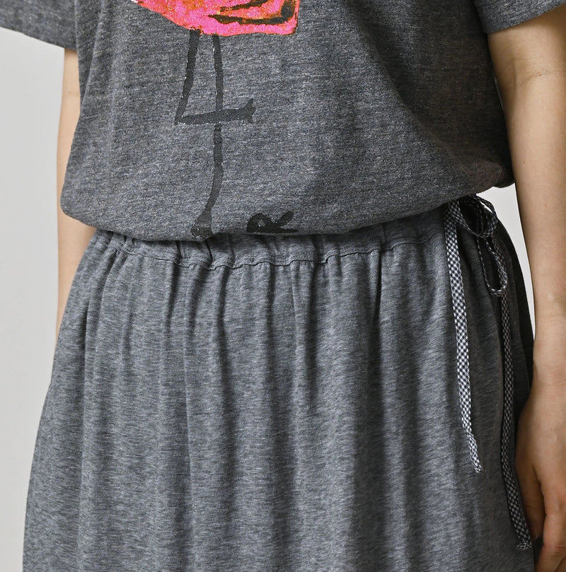 45R Plain Weave x Jersey Frilled Skirt - Image 8