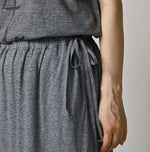 45R Plain Weave x Jersey Frilled Skirt