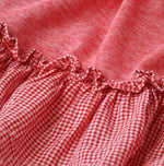 45R Plain Weave x Jersey Frilled Skirt