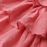 45R Plain Weave x Jersey Frilled Skirt