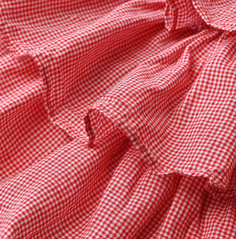 45R Plain Weave x Jersey Frilled Skirt - Image 17