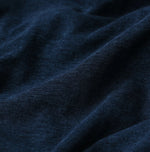 45R Indigo Plain Weave x Jersey Frilled Skirt