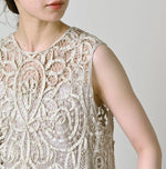 45R Linen Ribbon Batten Lace Camisole