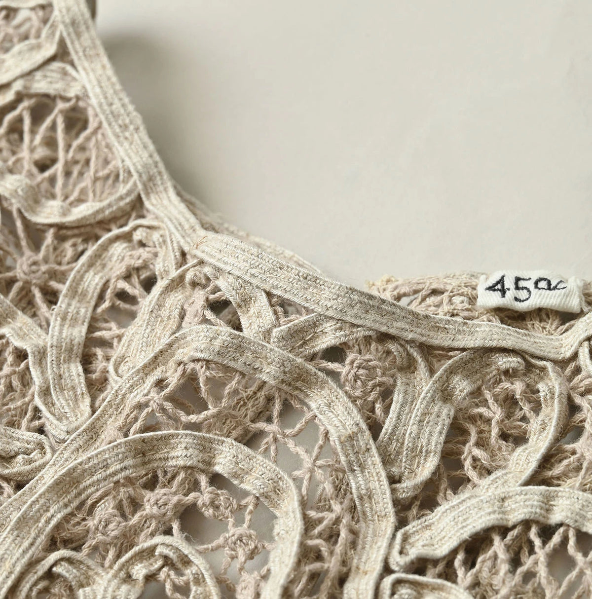 45R Linen Ribbon Batten Lace Camisole