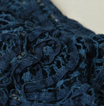 45R Ai Indigo Linen Ribbon Batten Lace Camisole