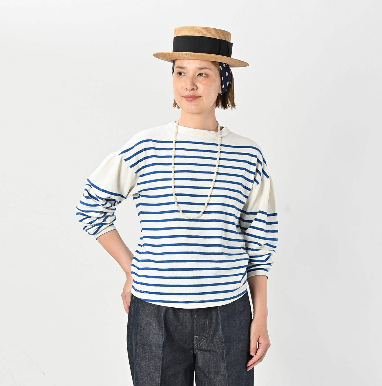 45R Basque Puff Sleeve T-shirt