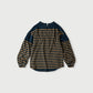 45R Indigo Kageironando Basque Puff Sleeve T-shirt