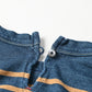 45R Indigo Kageironando Basque Puff Sleeve T-shirt