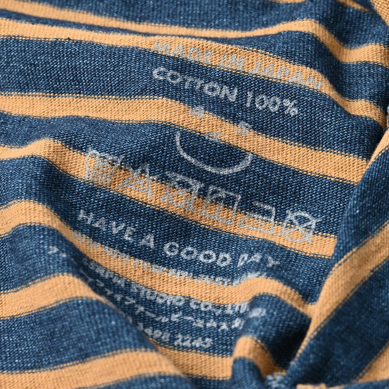 45R Indigo Kageironando Basque Puff Sleeve T-shirt