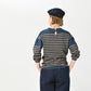 45R Indigo Kageironando Basque Puff Sleeve T-shirt
