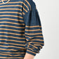 45R Indigo Kageironando Basque Puff Sleeve T-shirt