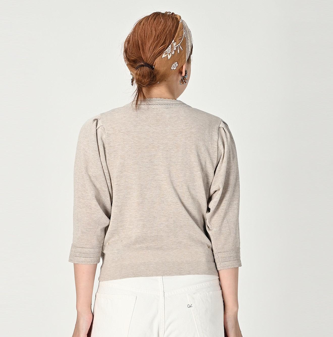 Gima Lace Puff Sleeve Cardigan - 45R by 45rpm studio - Image 4