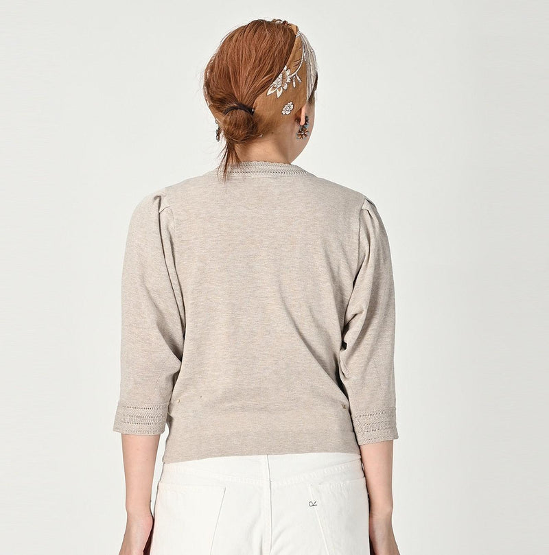 Gima Lace Puff Sleeve Cardigan - 45R by 45rpm studio - Image 4
