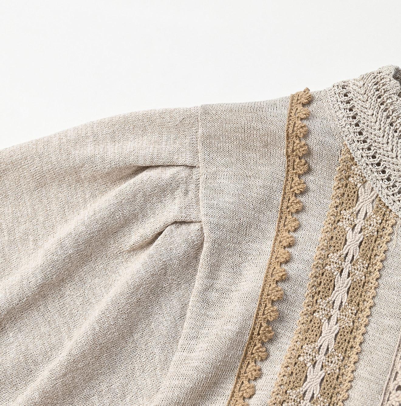 Gima Lace Puff Sleeve Cardigan - 45R by 45rpm studio - Image 8