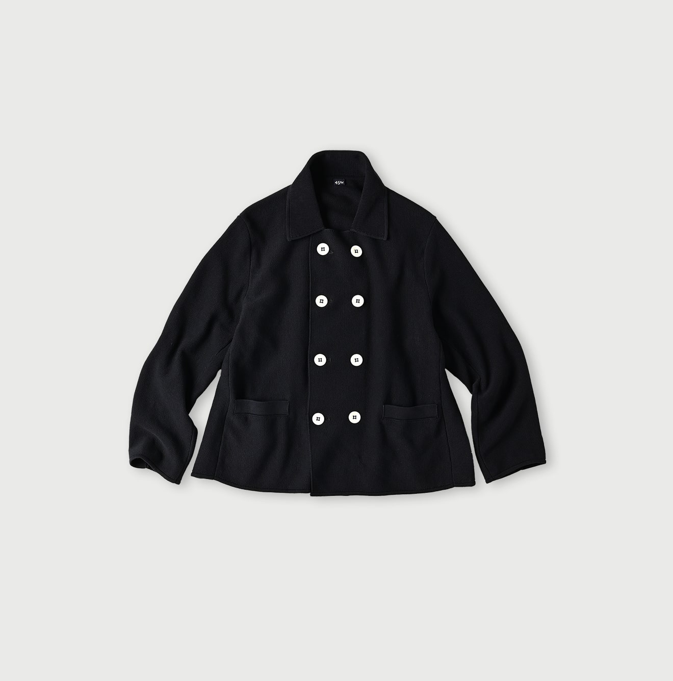 45r KNIT PEA JACKET ネイビー 45r KNIT PEA JACKET ネイビー