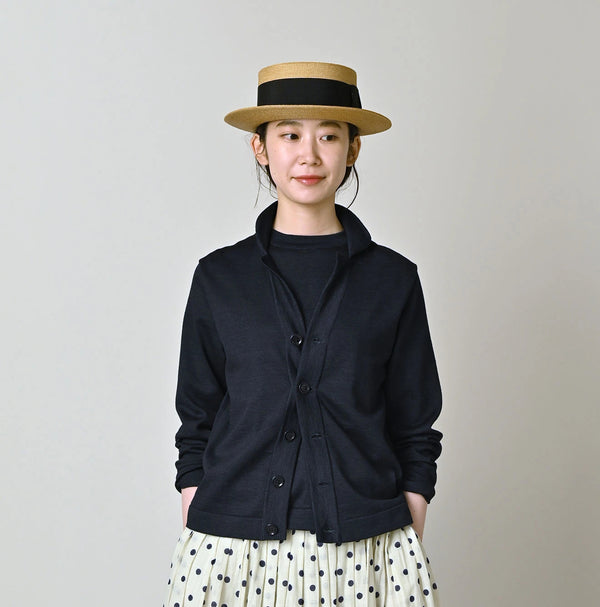 45R Indigo 30/2 Supima Knit Sew Cardigan