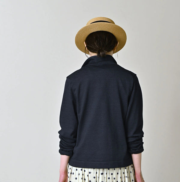 45R Indigo 30/2 Supima Knit Sew Cardigan