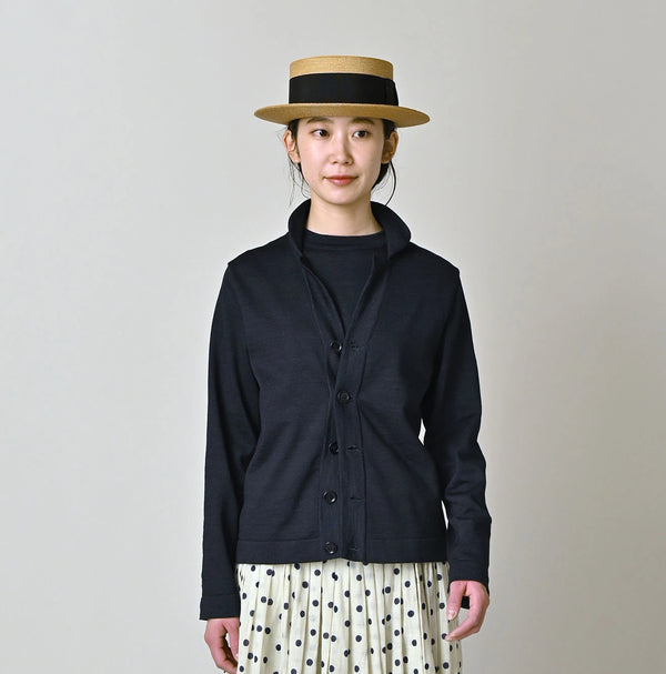 45R Indigo 30/2 Supima Knit Sew Cardigan