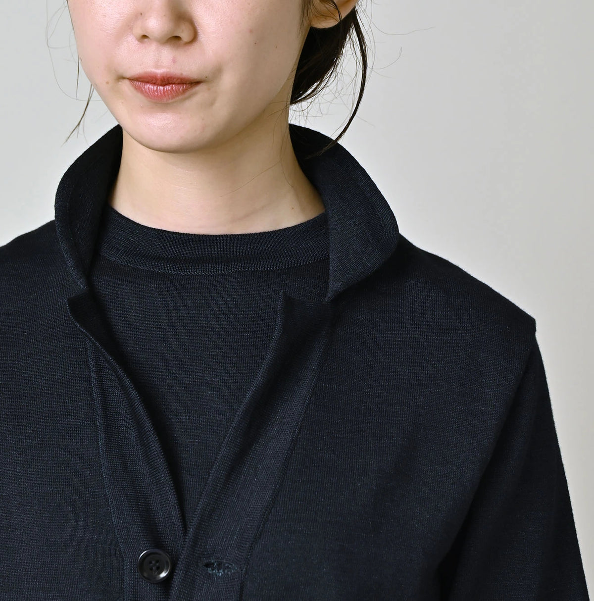 45R Indigo 30/2 Supima Knit Sew Cardigan