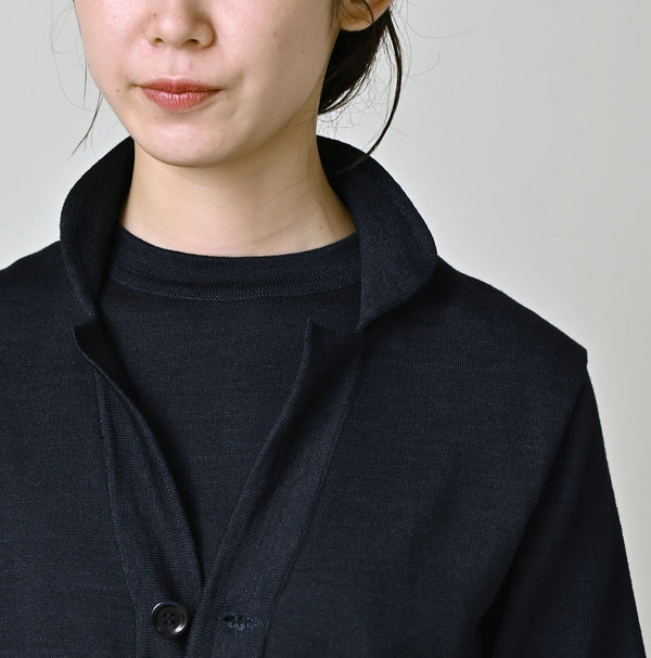 45R Indigo 30/2 Supima Knit Sew Cardigan