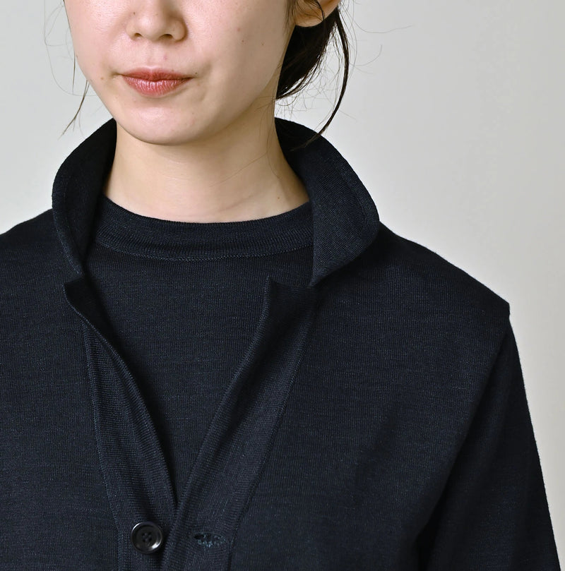 45R Indigo 30/2 Supima Knit Sew Cardigan - Image 7