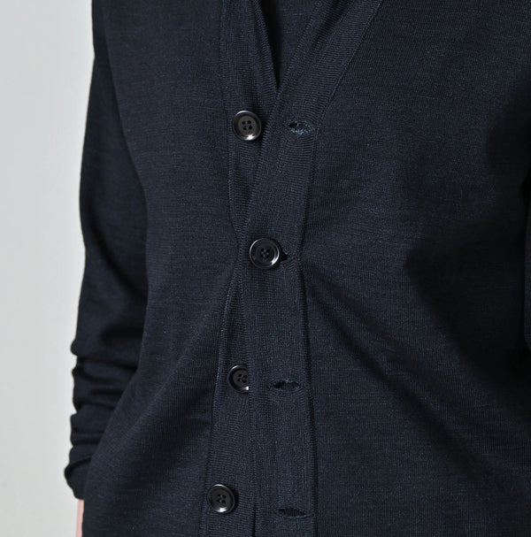 45R Indigo 30/2 Supima Knit Sew Cardigan
