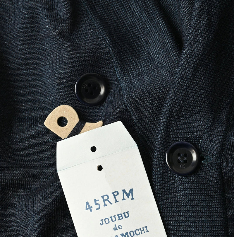45R Indigo 30/2 Supima Knit Sew Cardigan - Image 17