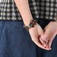 45R Leather Flower Bracelet