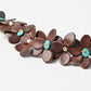 45R Leather Flower Bracelet