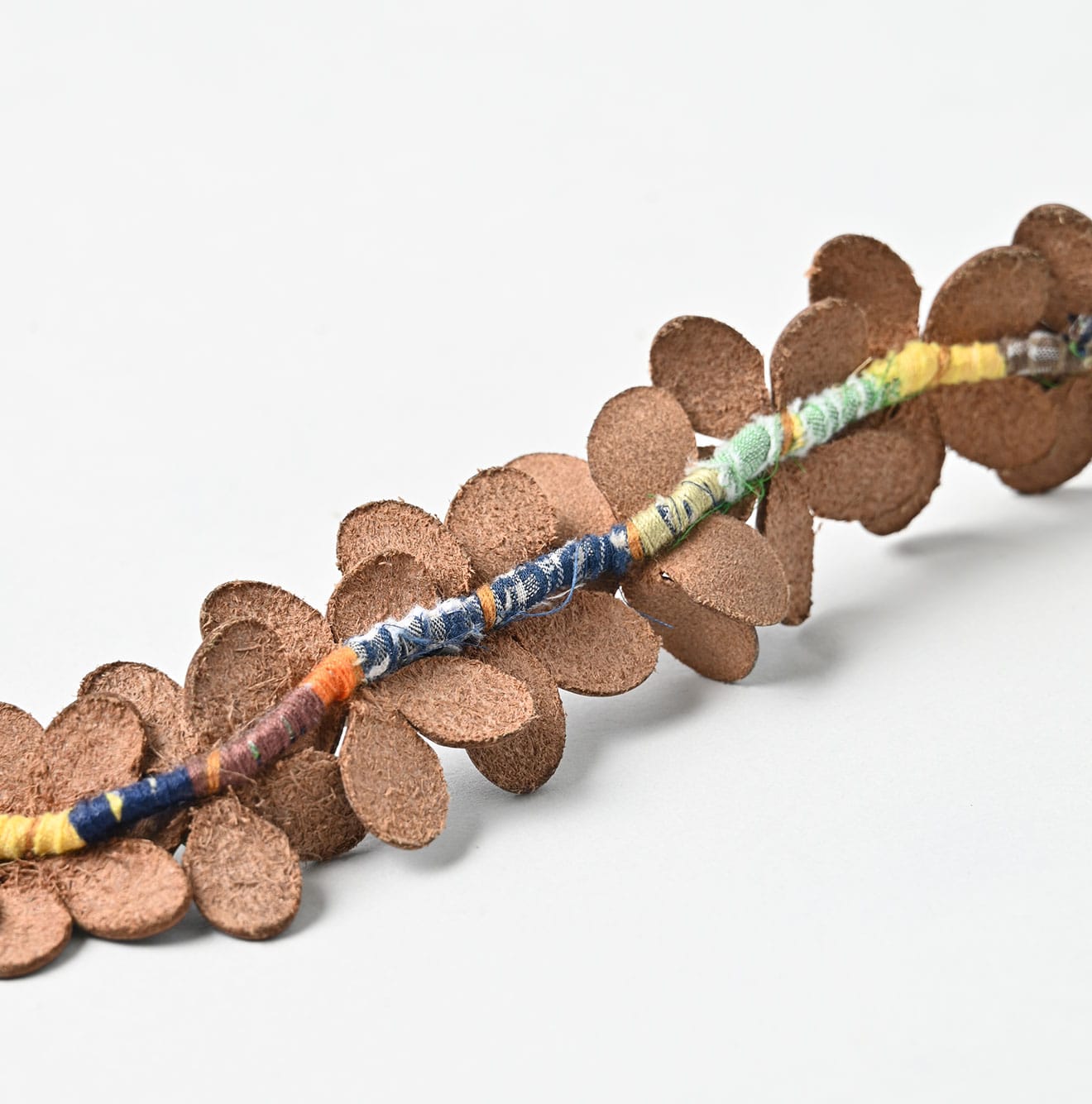 45R Leather Flower Bracelet