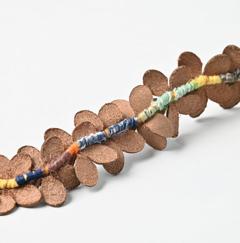 45R Leather Flower Bracelet - Image 7