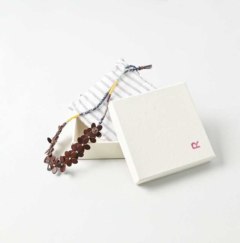 45R Leather Flower Choker - Image 10